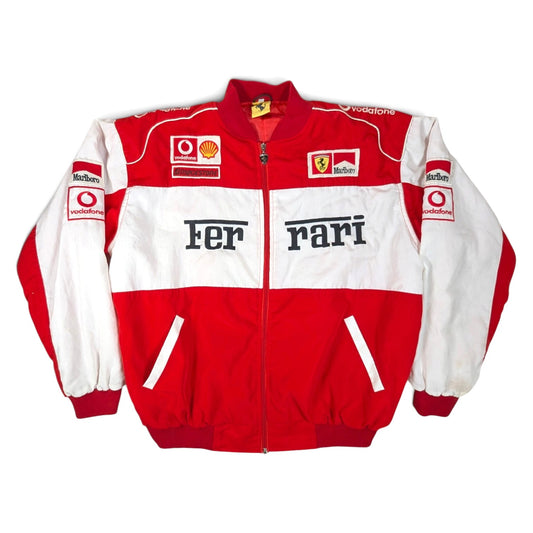  Ferrari Nice Man Sports Motorsports Jacket 2000s Michael Schimacher (L) [Very Good]
