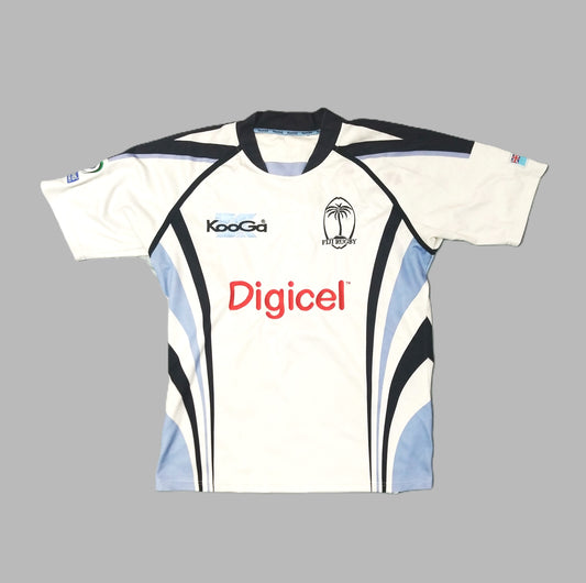 Fiji Rugby  Short Sleeve  Home  Jersey  2007 / 08  KooGa     Unisex Adults       Digicel  Fiji Rugby Jersey Shirt Vintage Retro  SHIRTS V SKINS   
