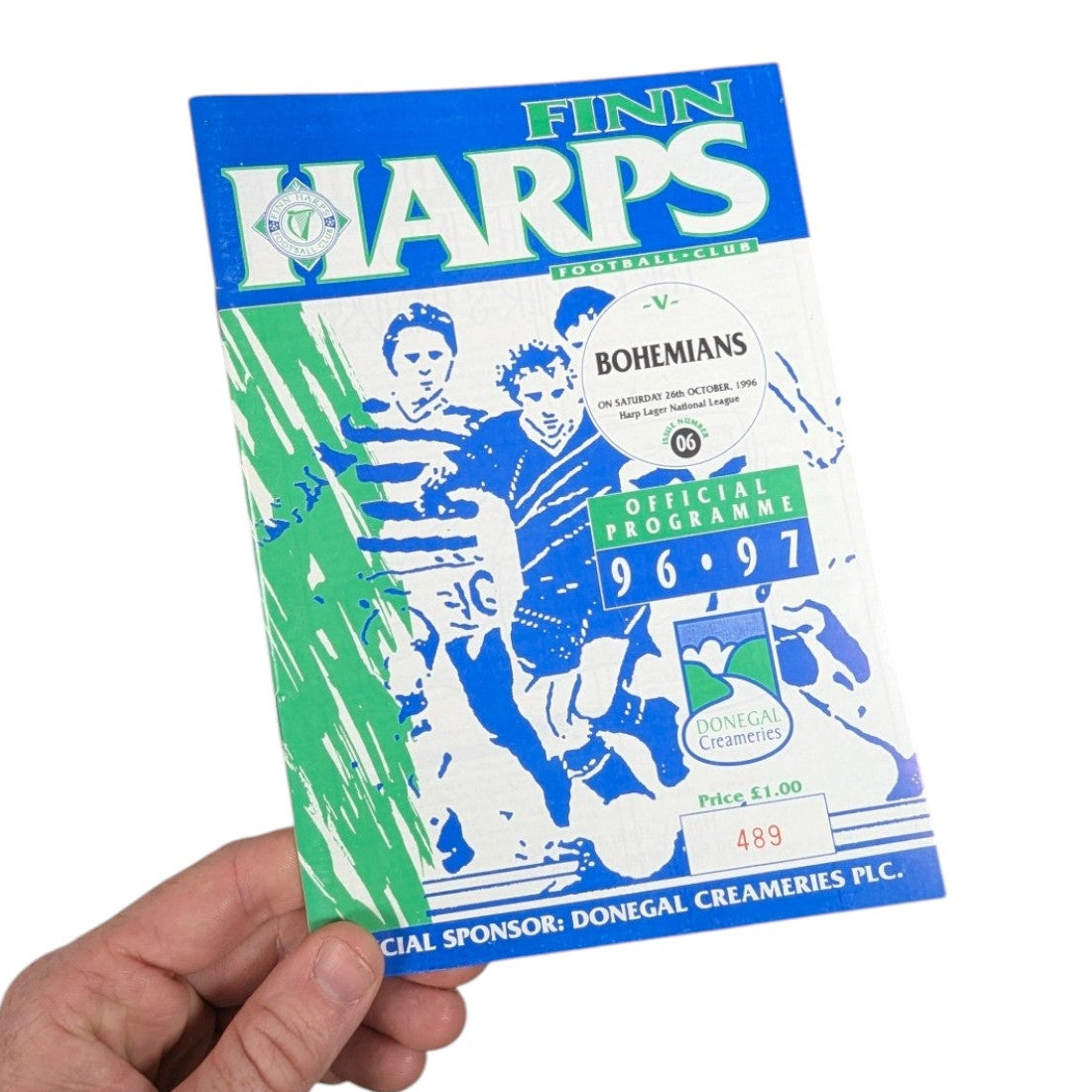 Finn Harps v Bohemian FC Home Football Programme 1996 