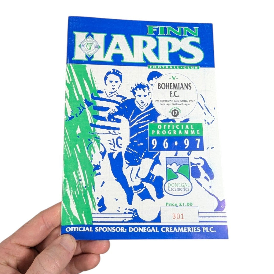  Finn Harps v Bohemian FC Home Football Programme 1997