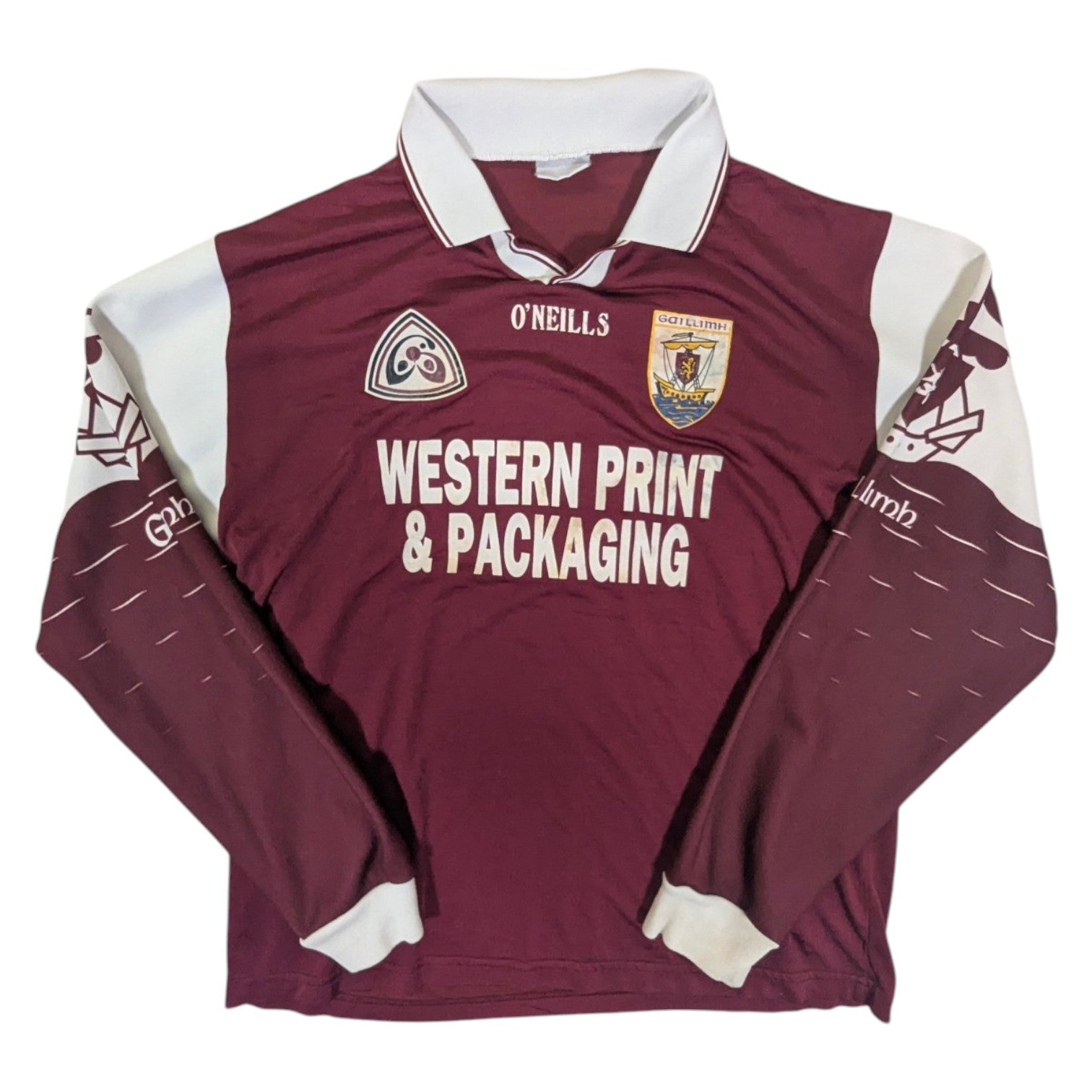 Galway Player Issue O'Neills Home GAA Jersey 1998 #13 (XL) [Fair]