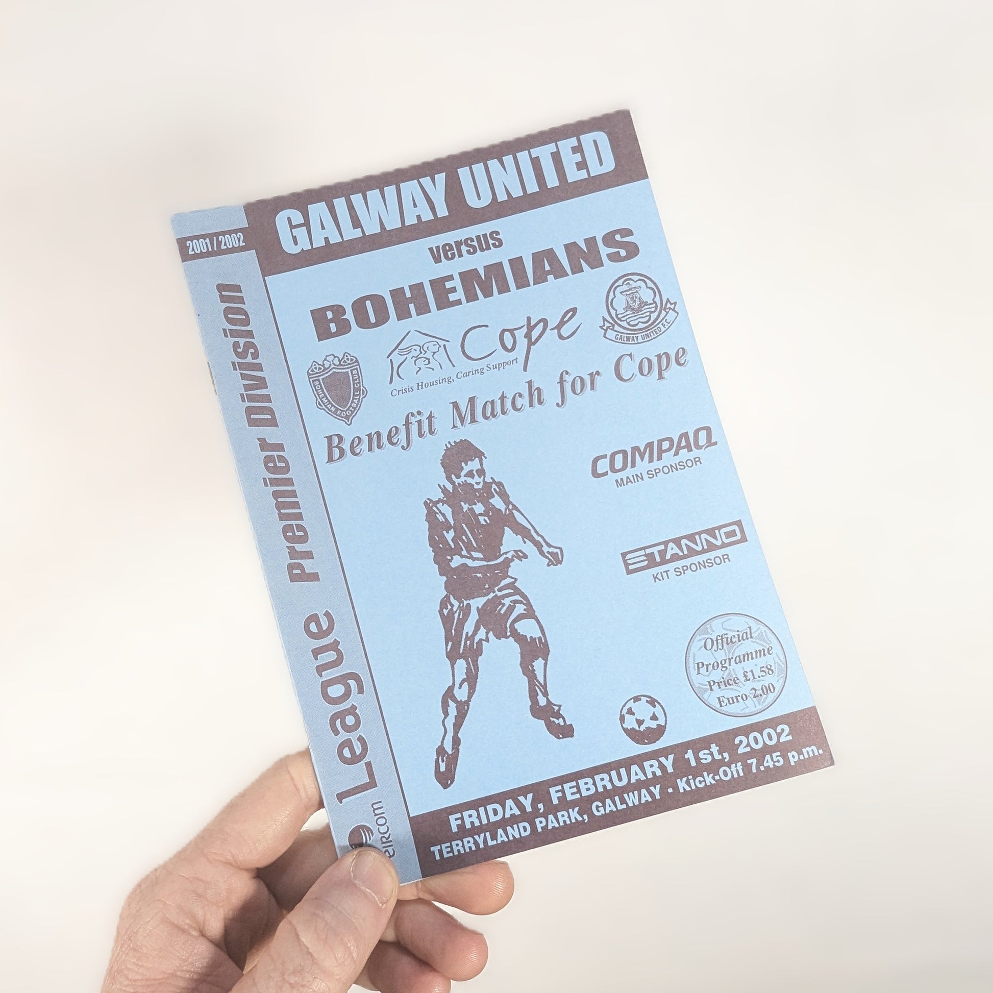 Galway United v Bohemians Galway United Football Programme 2002