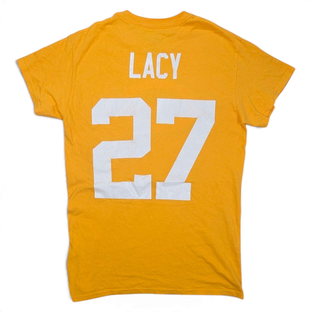 Greenbay Packers Majestic American Football T-Shirt 2013 Eddie Lacy #27 (S) [Fair]