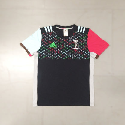 Harlequins Rugby  Short Sleeve  Casual  T-Shirt  2018 / 19  adidas     Unisex Adults       Sponsorless  Harlequins Rugby England Premiership heineken Cup Vintage Retro  SHIRTS V SKINS   