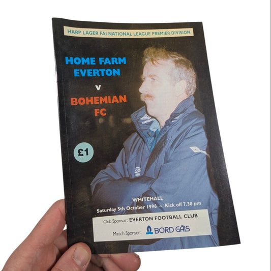 Home Farm Everton v Bohemian FC Homer Farm FC Home Football Programme 1996 