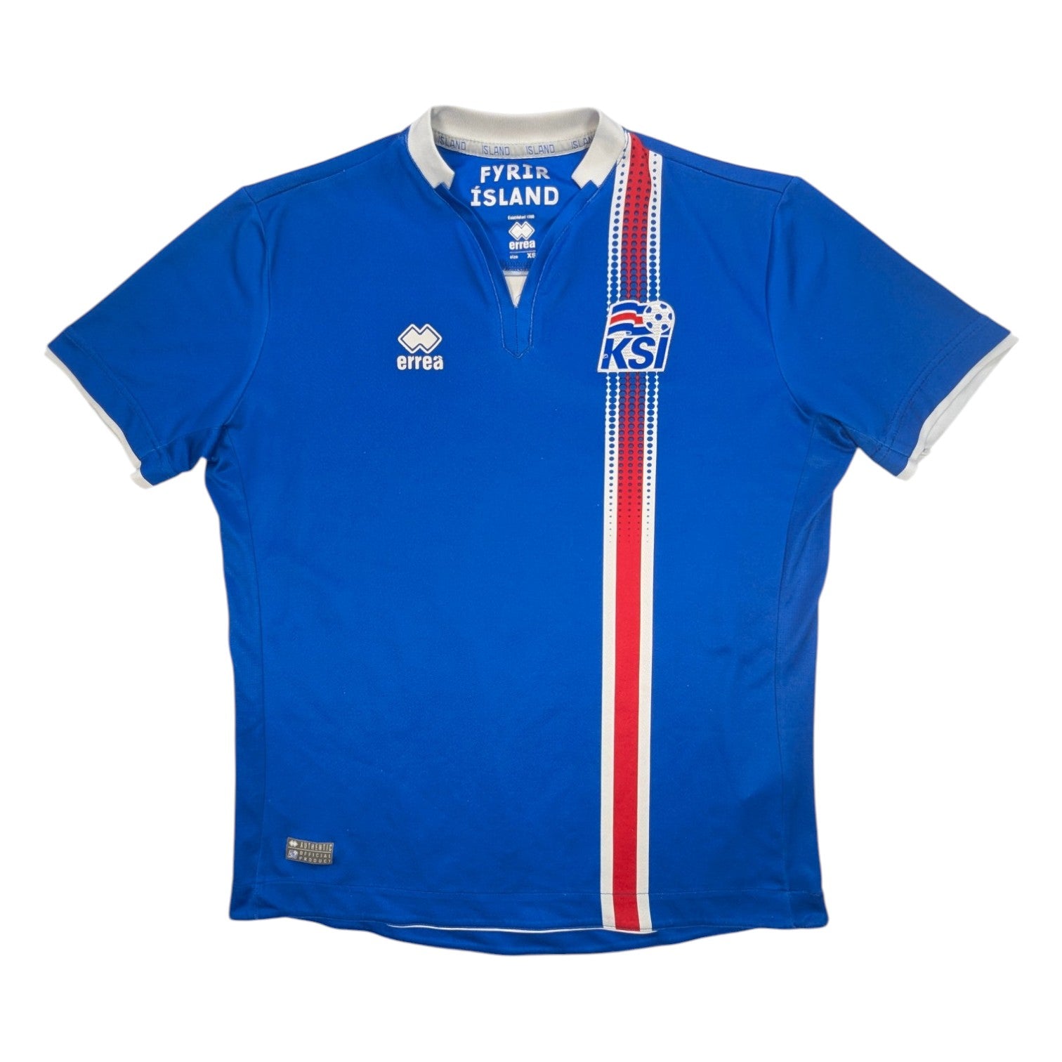  Iceland Errea Home Football Jersey 2016 (XS)