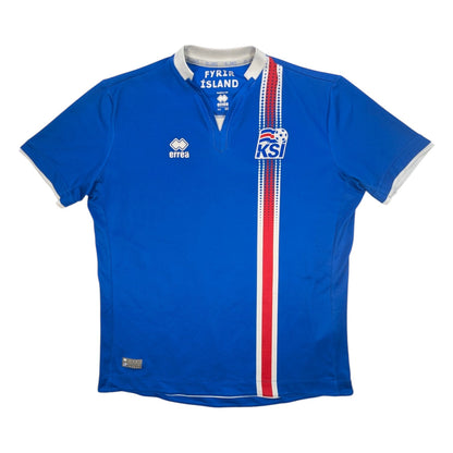  Iceland Errea Home Football Jersey 2016 (XS)