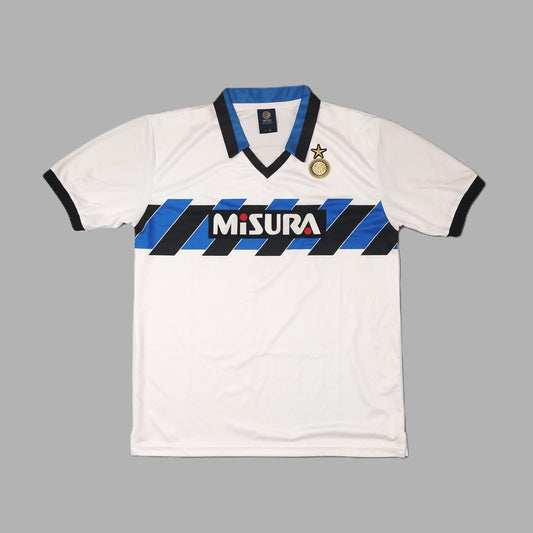 Inter Milan Football  Short Sleeve  Away  Jersey  1990 / 91  Inter Milan  Retro   Unisex Adults       Misura  Inter Milan Internazionale Italy Italia Serie A Vintage Retro  SHIRTS V SKINS   