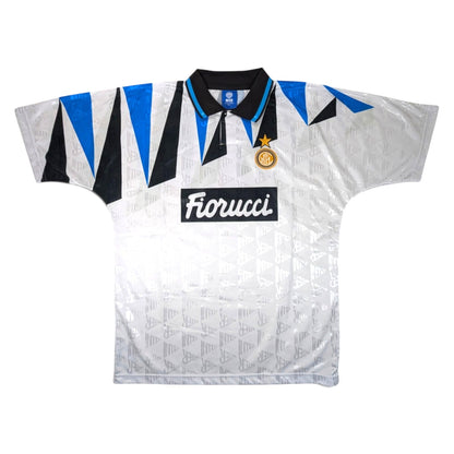 Inter Milan Score Draw Away Football Jersey Retro (L) [Excellent]