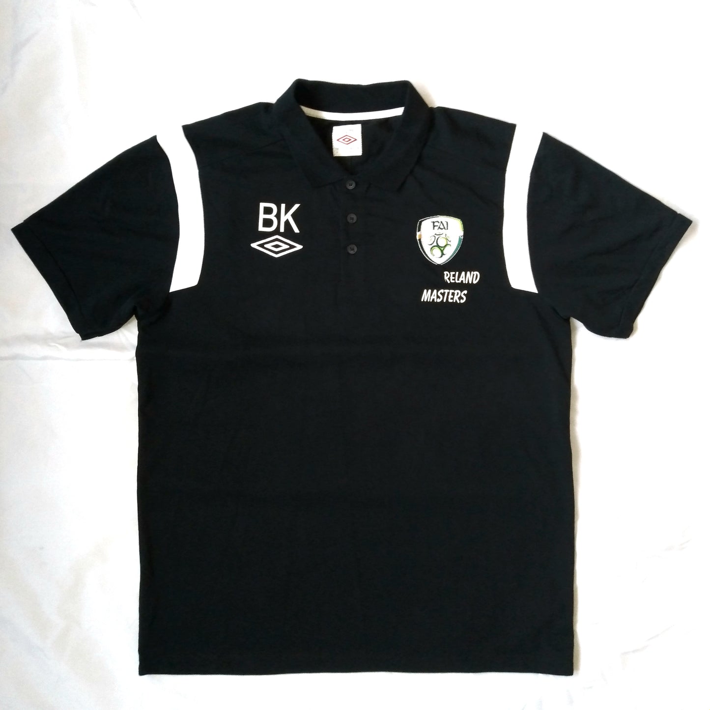 Ireland  Football  Short Sleeve  Casual  Polo Shirt  2011 / 12  Umbro  Team Issue   Unisex Adults     BK    Republic of ireland Eire Irish Vintage retro world cup european championshop COYBIG COYGIG   SHIRTS V SKINS   