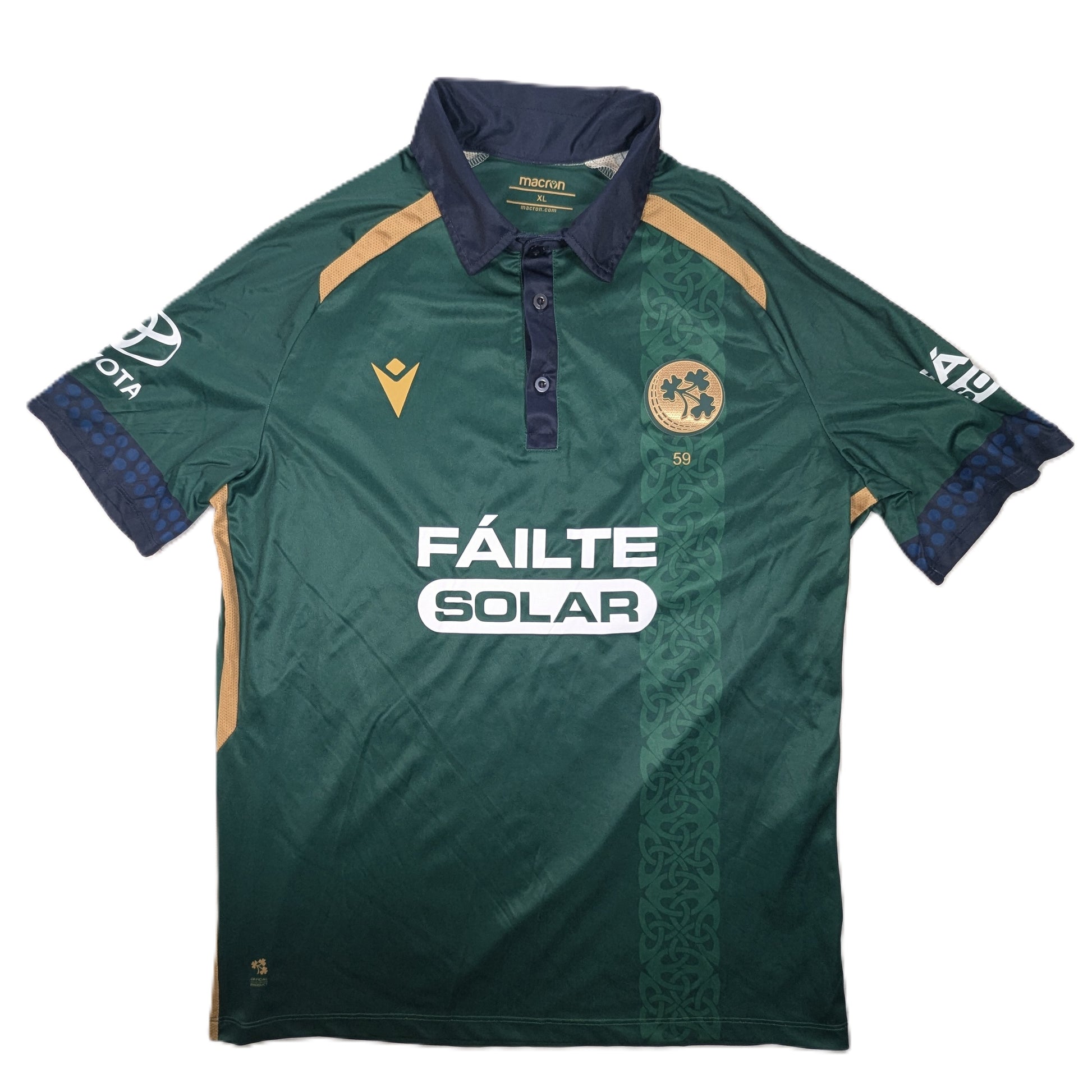 Ireland Player Issue Macron Home Cricket Jersey 2024 Gareth Delany #64 (XL)