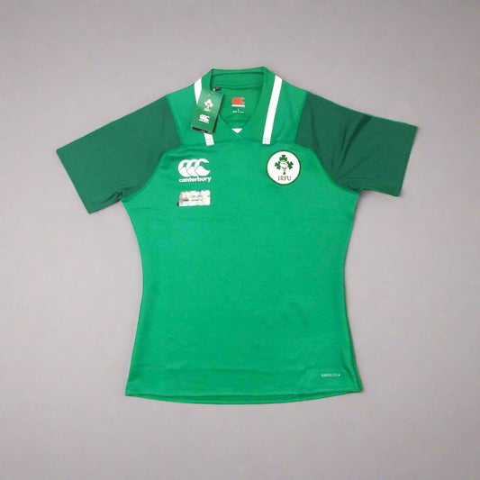 Ireland Rugby  Short Sleeve  Home  Jersey  2017 / 18  Canterbury  Player Issue   Unisex Adults  Test Fit     Sponsorless  Ireland Rugby Eire Irish IRFU   SHIRTS V SKINS   