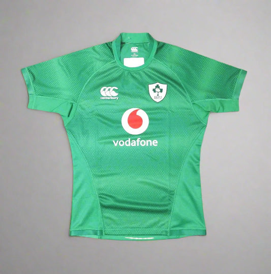 Ireland Rugby  Short Sleeve  Home  Jersey  2022 / 23  Canterbury  Player Issue   Unisex Adults  Test Fit     Vodafone  Ireland Rugby Eire Irish IRFU   SHIRTS V SKINS   