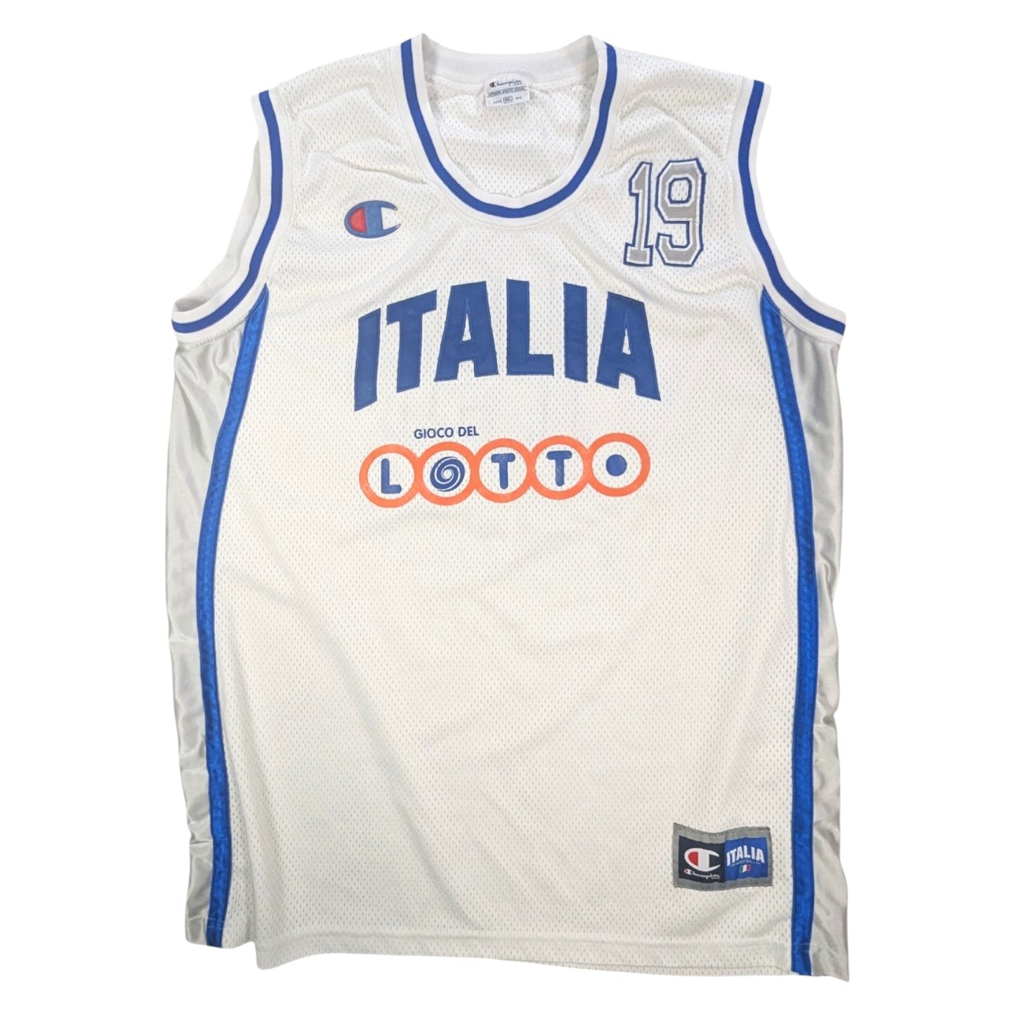 Italy Champion Away Basketball Jersey 2000s #10 (2XL) [Very Good]