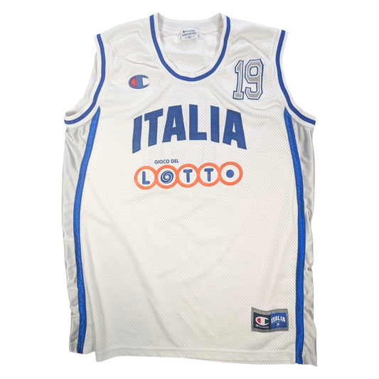 Italy Champion Away Basketball Jersey 2000s #10 (2XL) [Very Good]