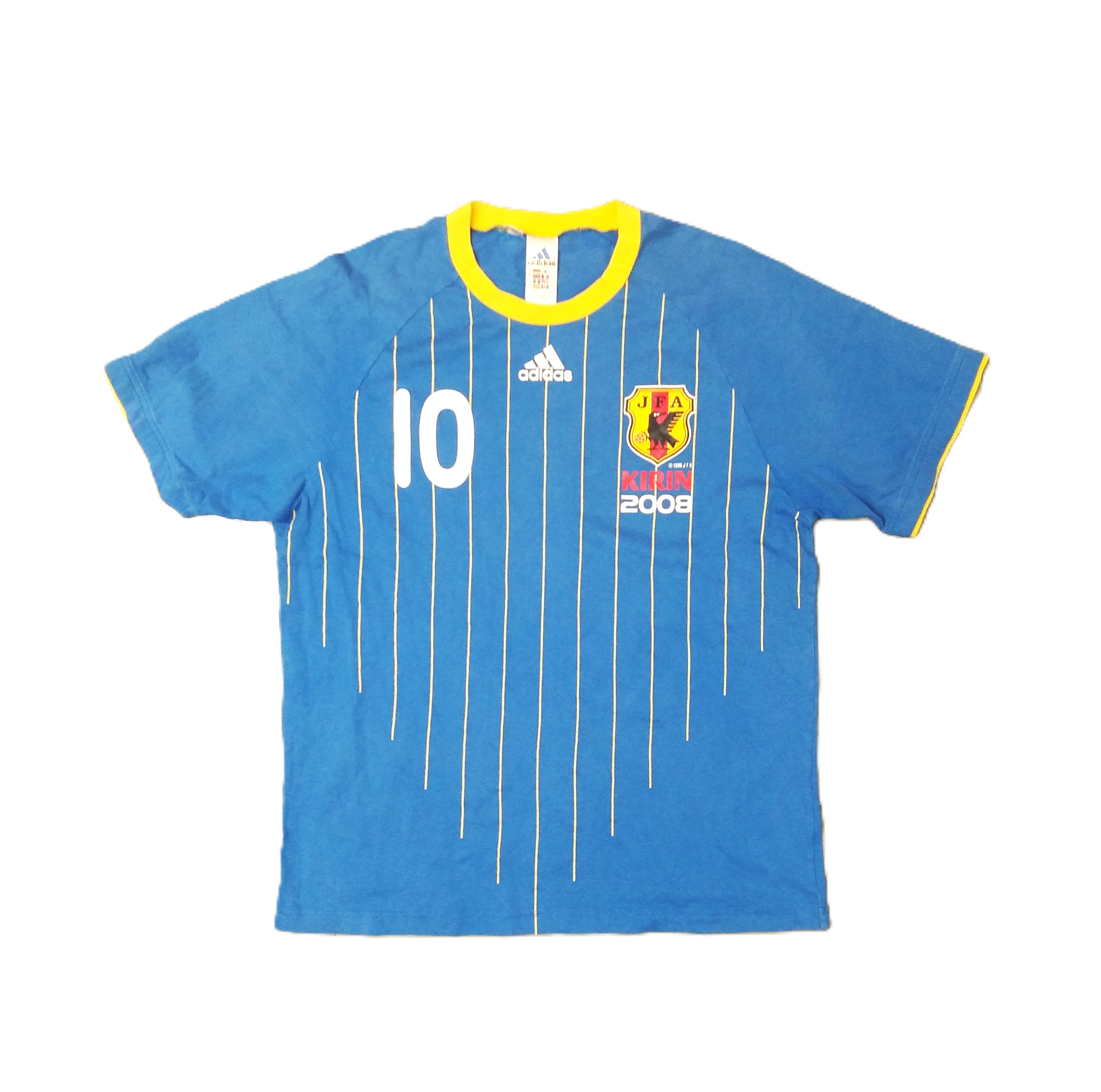 Japan 2008 09 Football T Shirt adidas L 10 Very Good SHIRTS V SKINS
