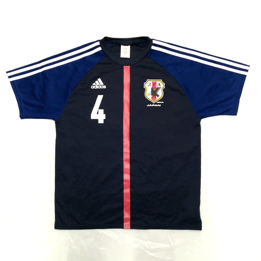 Japan Football  Short Sleeve  Home  Jersey  2012 / 13  adidas     Unisex Adults     #4  Sponsorless  Japan Football Soccer Vintage retro Samurai Blue Nihon  SHIRTS V SKINS   