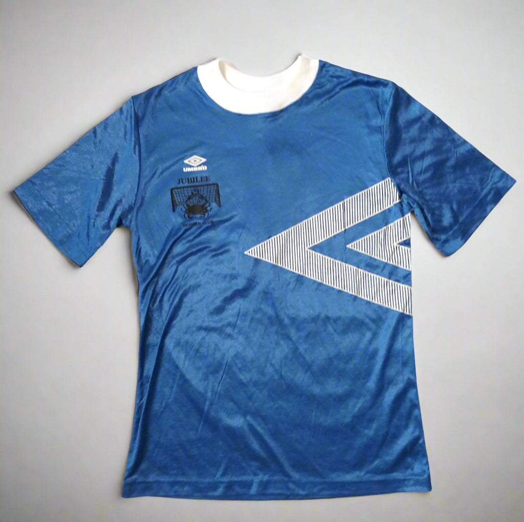 Jubilee Soccer Club Football  Short Sleeve  Home  Jersey  1990s  Umbro  Player Issue   Unisex Adults     #5  Sponsorless  vintage retro festival  SHIRTS V SKINS   