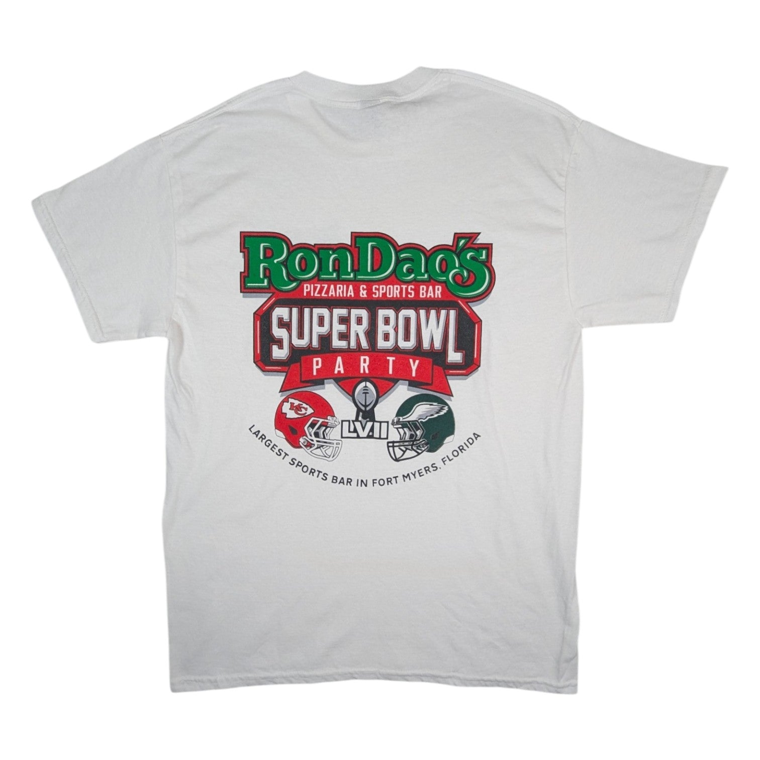 Kansas City Chiefs v Philadelphia Eagles Gildan American Football T-Shirt 2023 (M