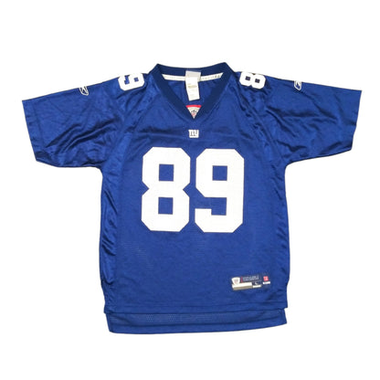 New York Giants 2007 / 08 NFL Jersey Reebok Kevin Boss #89 (14-16 years)  [Very Good]