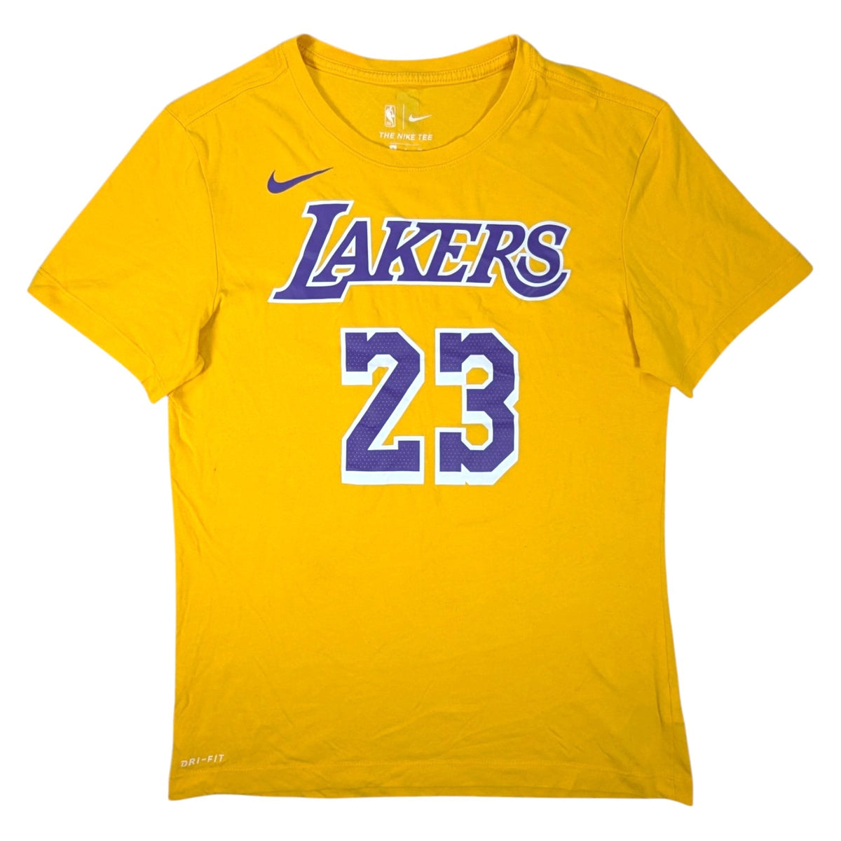  LA Lakers Nike Basketball T-Shirt 2020s LeBron James #23 (S) [Fair]
