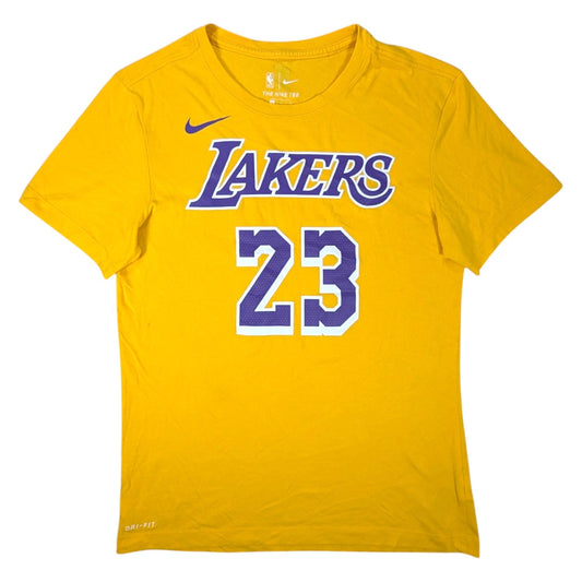  LA Lakers Nike Basketball T-Shirt 2020s LeBron James #23 (S) [Fair]
