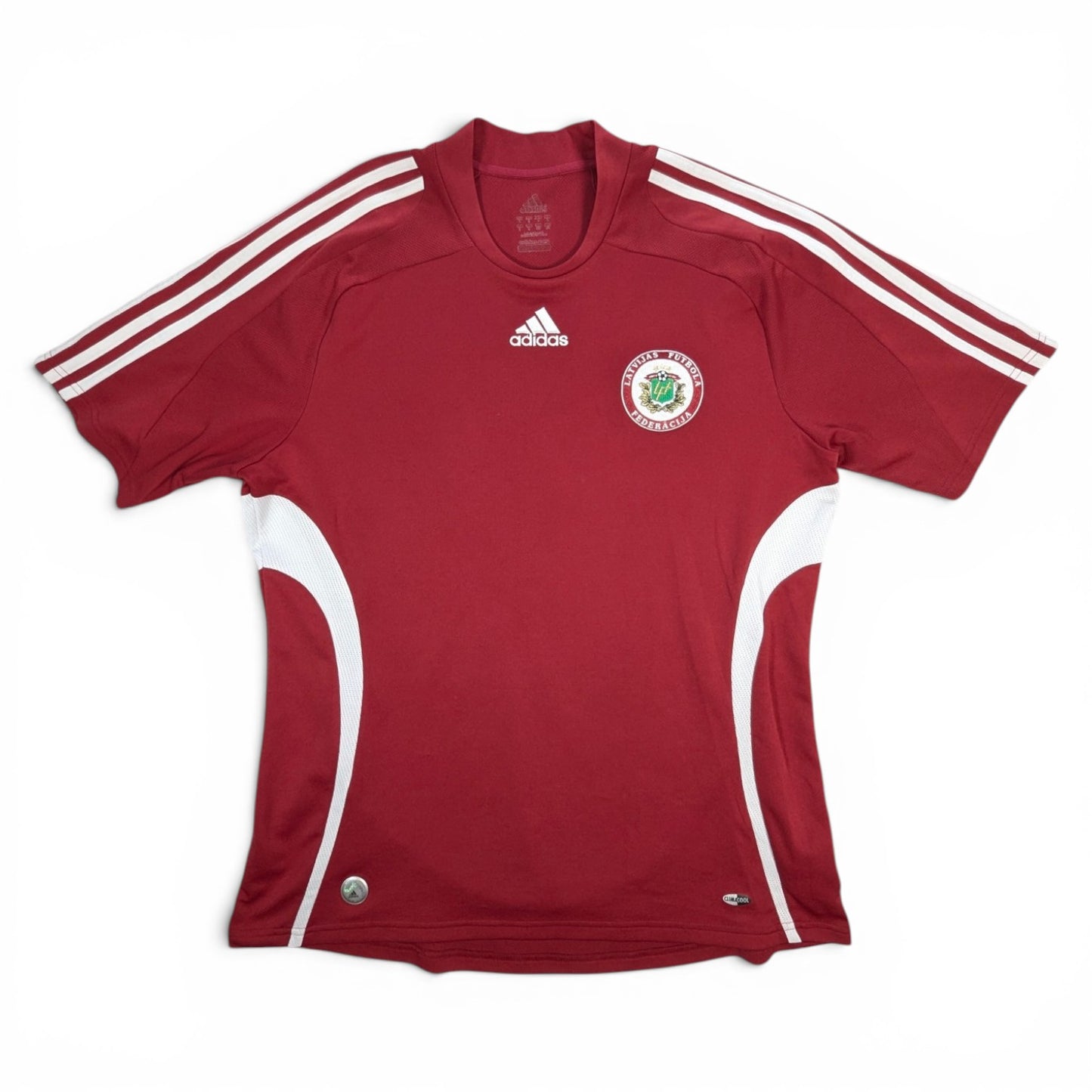 Latvia adidas Home Football Jersey 2008 (L) 