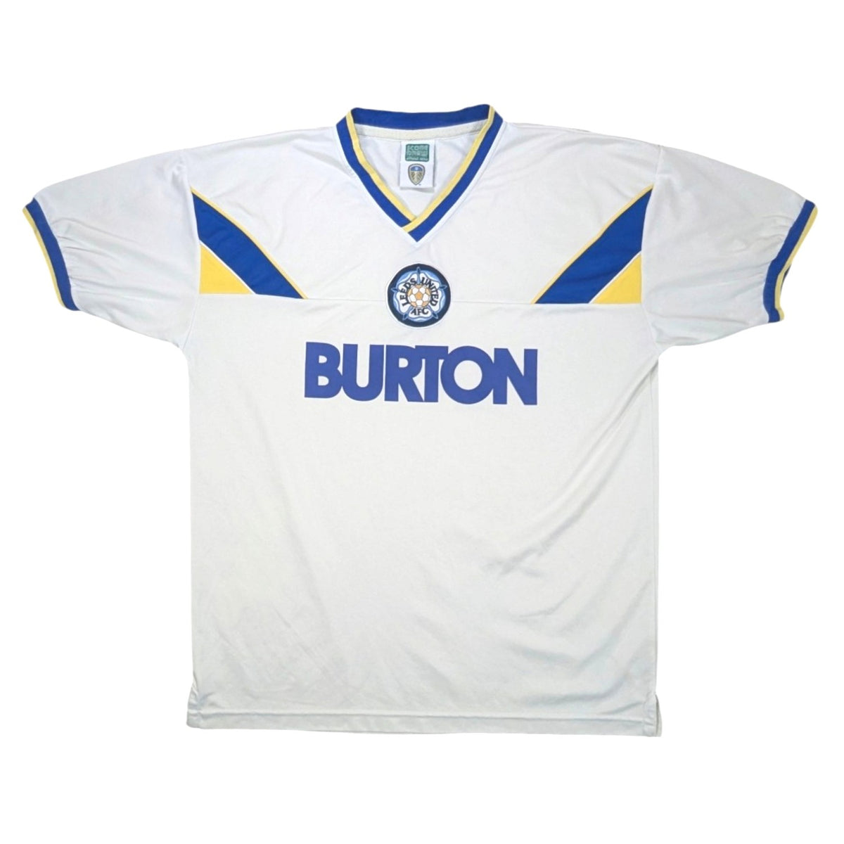 Leeds Score Draw Home Football Jersey Retro (L) [Good]
