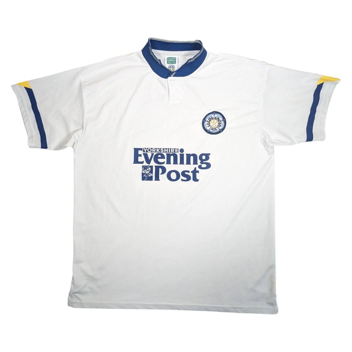  Leeds United Score Draw Home Football Jersey Retro 91 (XL) [Fair]
