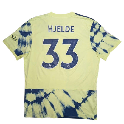 Leeds United adidas Away Football Jersey 2022 Hjelde #33 (XL) [Good]