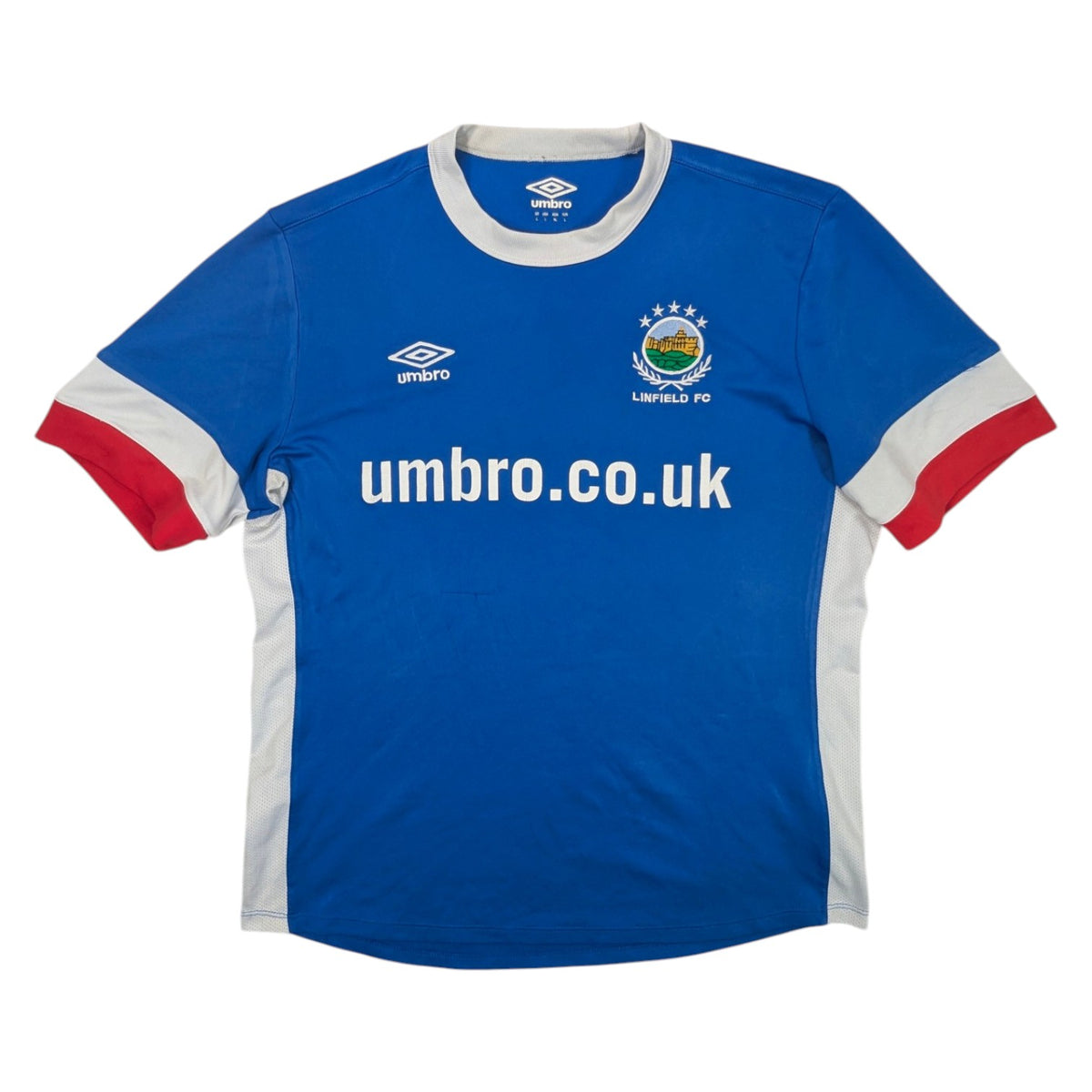 Linfield Player Issue Umbro Home Football Jersey 2016 (L) [Fair]