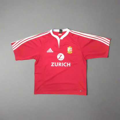 Lions Rugby  Short Sleeve  Home  Jersey  2005  adidas     Unisex Adults       Zurich  Lions British and Irish  Rugby England Ireland Scotland Wales Tour  SHIRTS V SKINS   