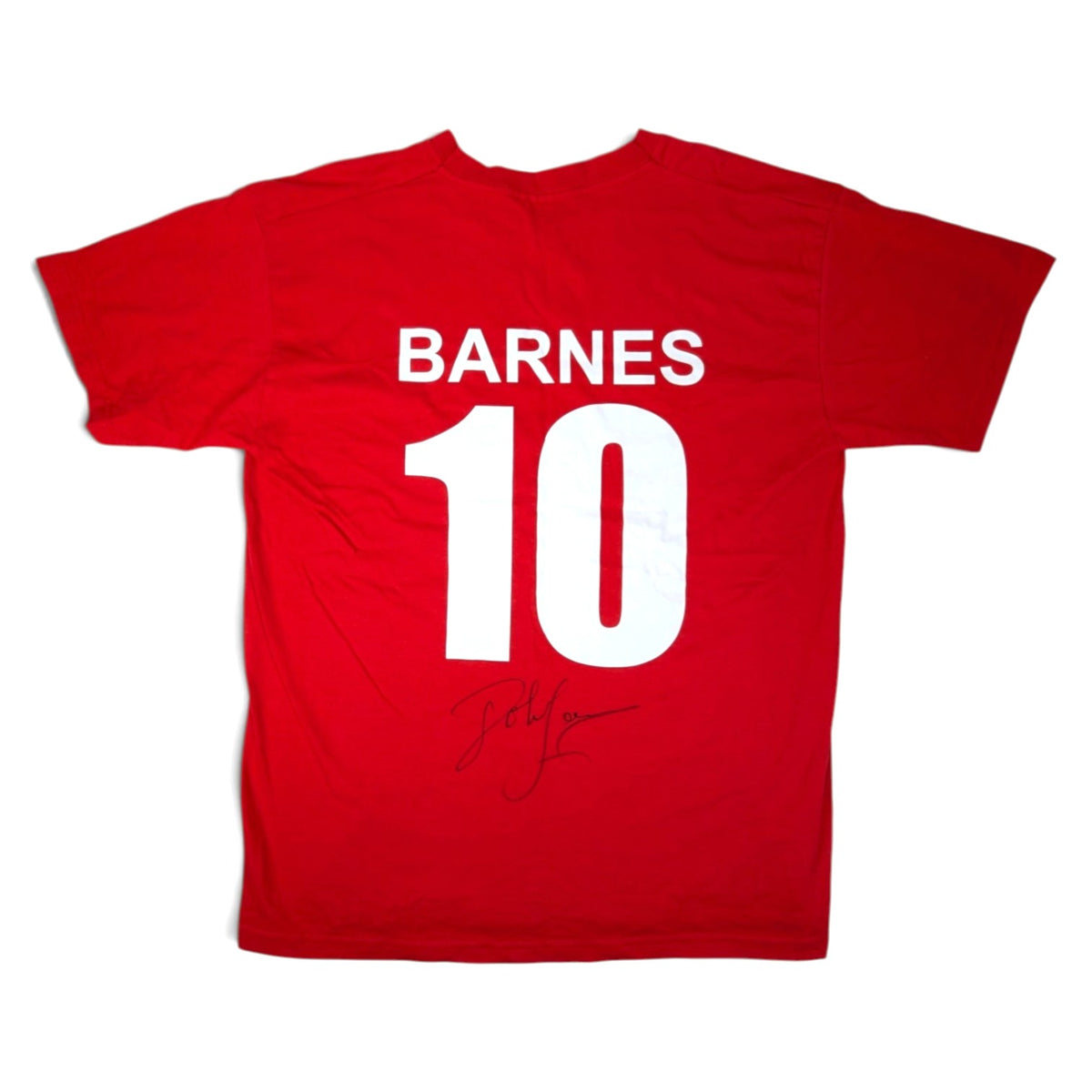 Liverpool Fruit of the Loom Football T-Shirt Retro John Barnes #10 (L) [Very Good]
