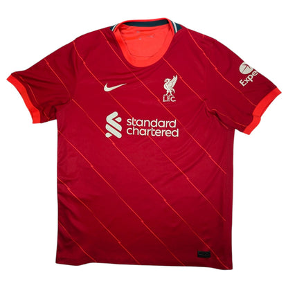  Liverpool Nike Home Football Jersey 2021 (XL) [Good]