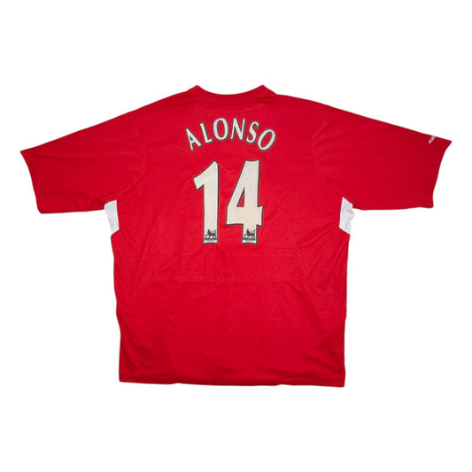 Liverpool Reebok Home Football Jersey 2004 Alonso #14 