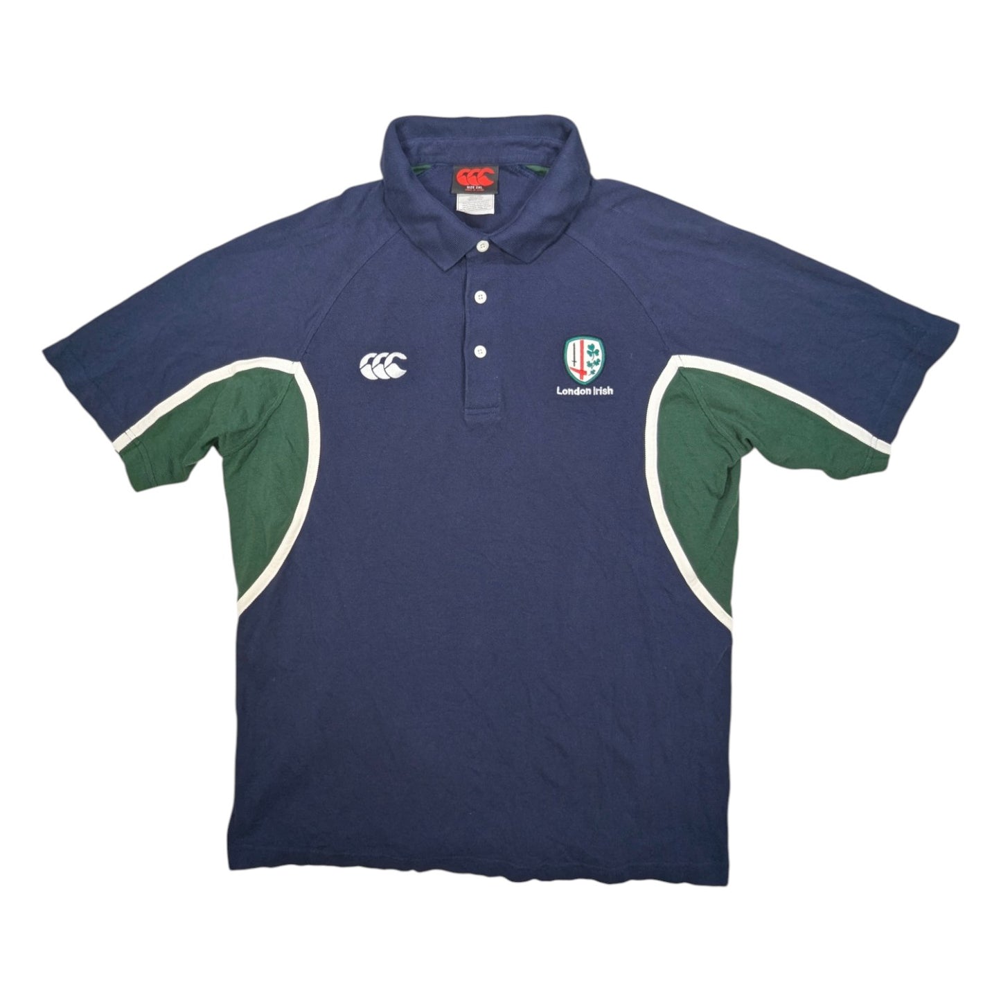 London Irish Canterbury Rugby Polo Shirt 2005 (2XL)
