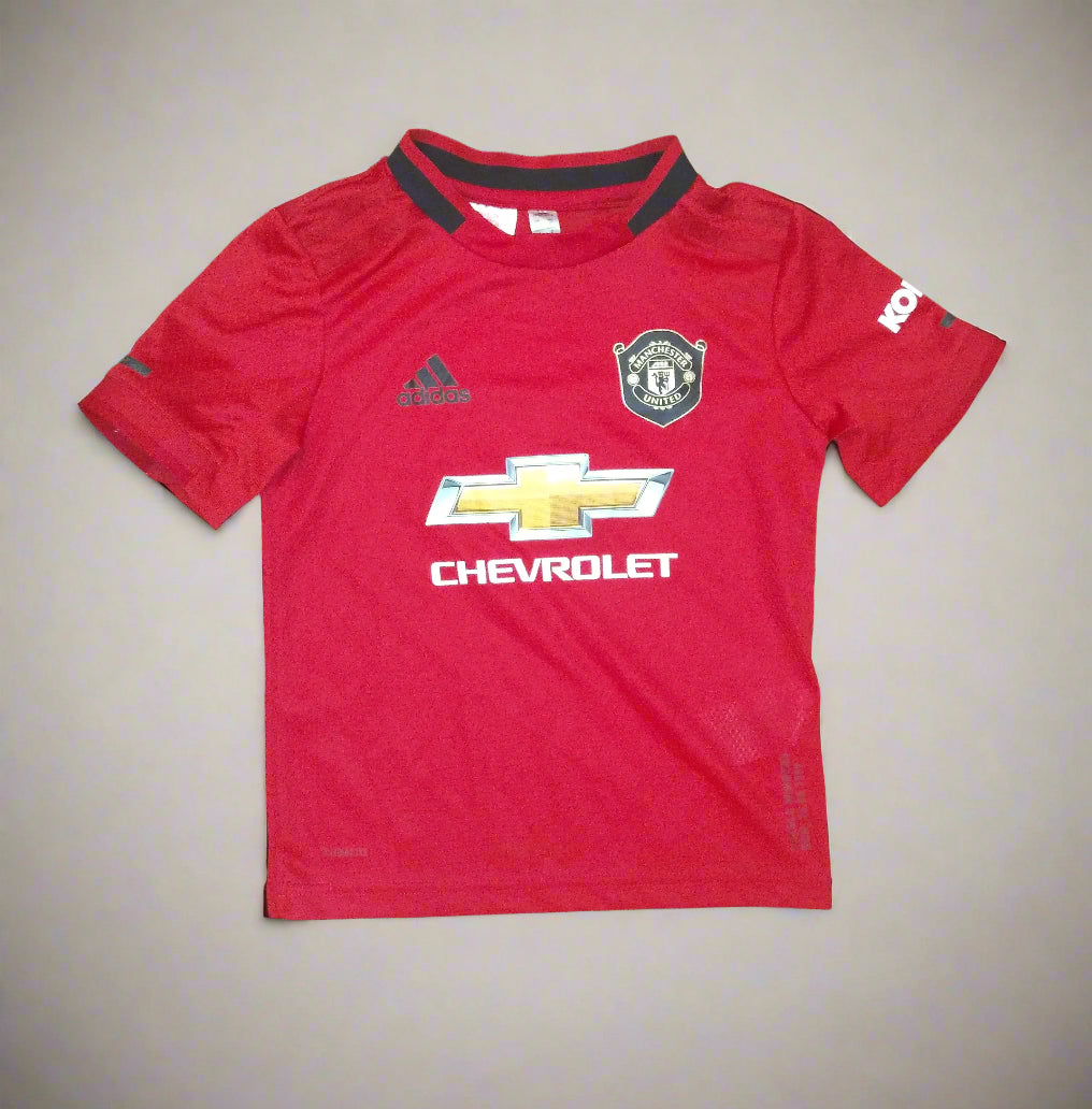 Manchester United Football  Home  Jersey  2019 / 20  adidas     Kids     dx8950  Chevrolet  SVS001864  