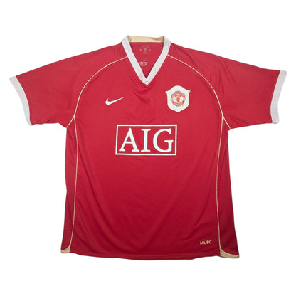 Manchester United Nike Home Football Jersey 2007 (L)
