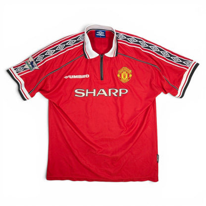 Manchester United Umbro Home Football Jersey 1998 Butt (XL)