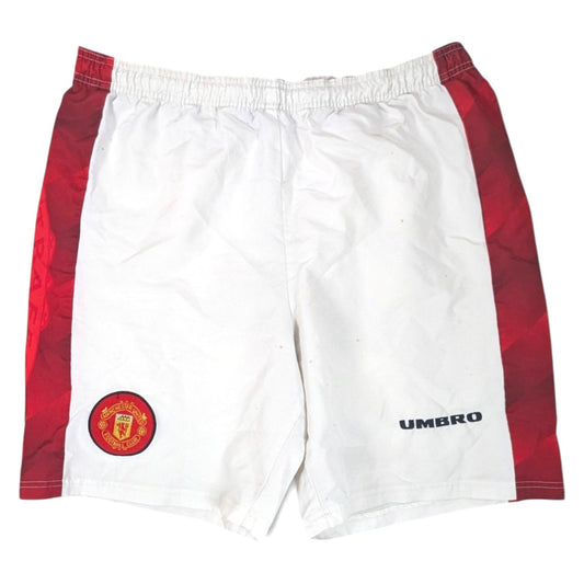 Manchester United Umbro Home Football Shorts 1996 (M) [Average]