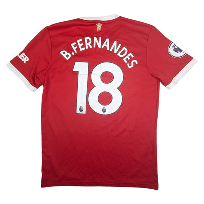 Manchester United adidas Home Football Jersey 2021 Fernandes #18 (M)