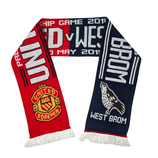 Manchester United v West Brom Football Scarf 2014 
