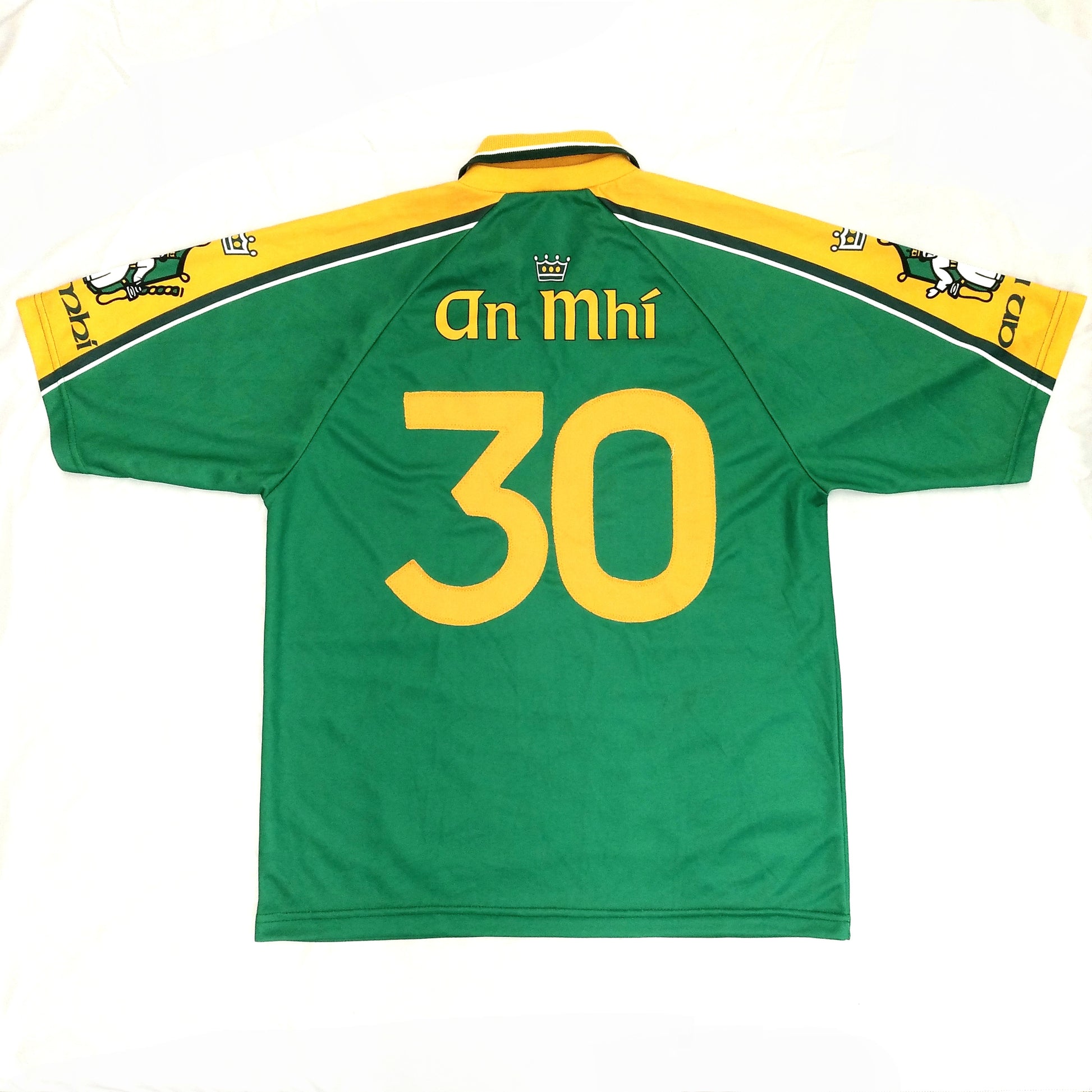 Meath GAA  Short Sleeve  Home  Jersey  2001 / 02  O'Neills  Player Issue   Unisex Adults     #30  Keepak  Meath GAA An Mhi Navan Gaelic Football Hurling Camogie Vintage Retro  SHIRTS V SKINS   