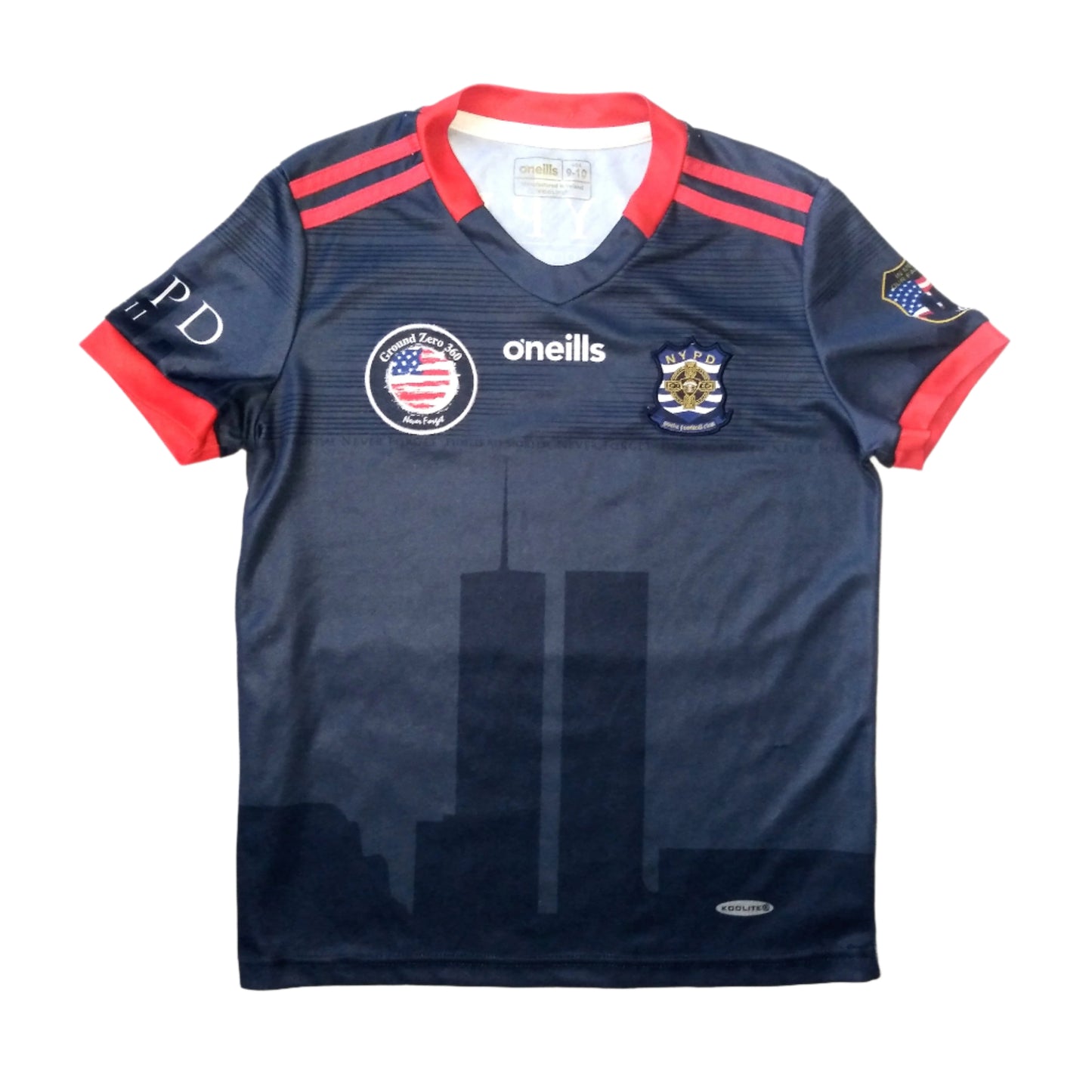 NYPD New York Police Department GAA  Away  Jersey  2020 / 21  O'Neills  Ground Zero 9-11   Kids       Sponsorless  SVS1947  