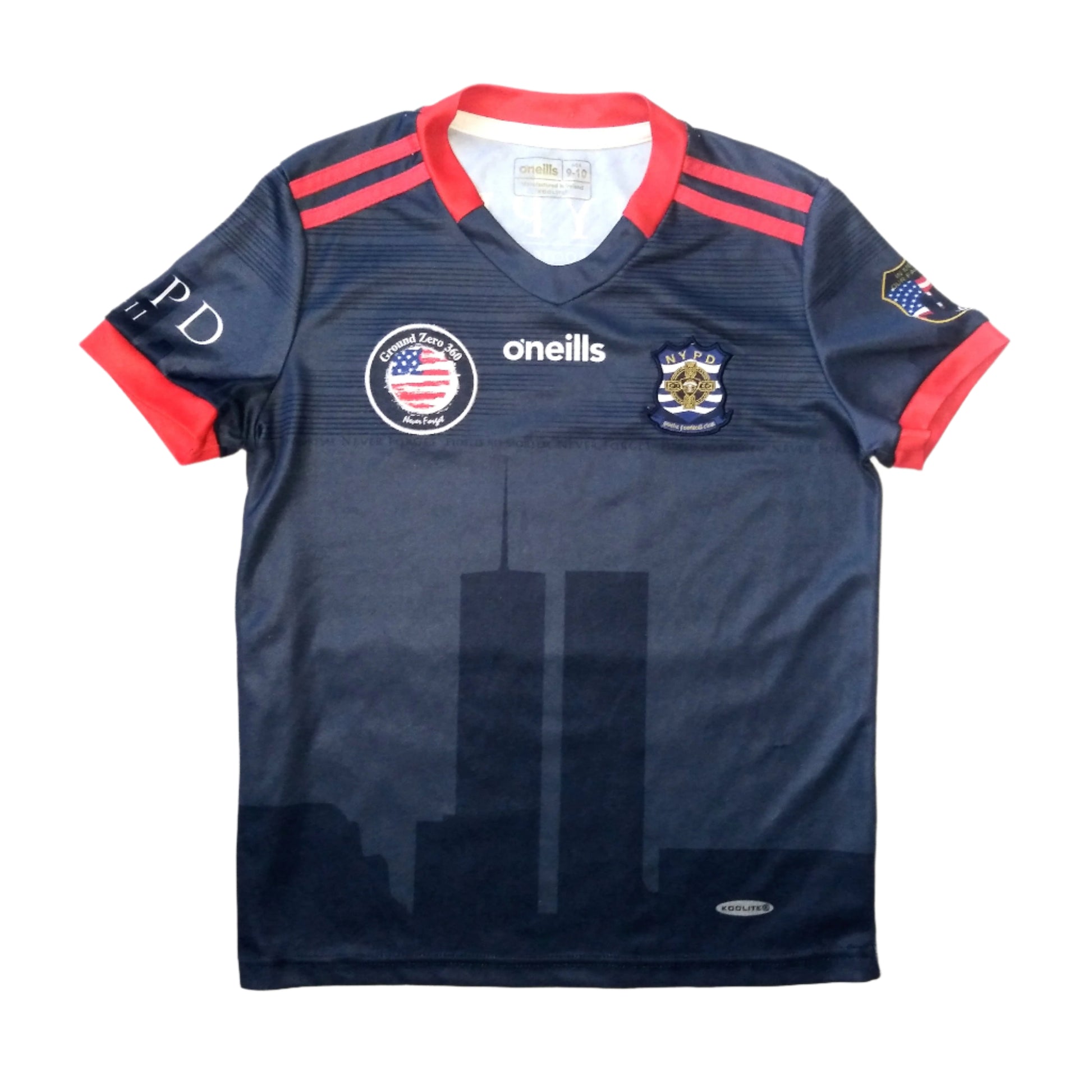 NYPD New York Police Department GAA  Away  Jersey  2020 / 21  O'Neills  Ground Zero 9-11   Kids       Sponsorless  SVS1947  
