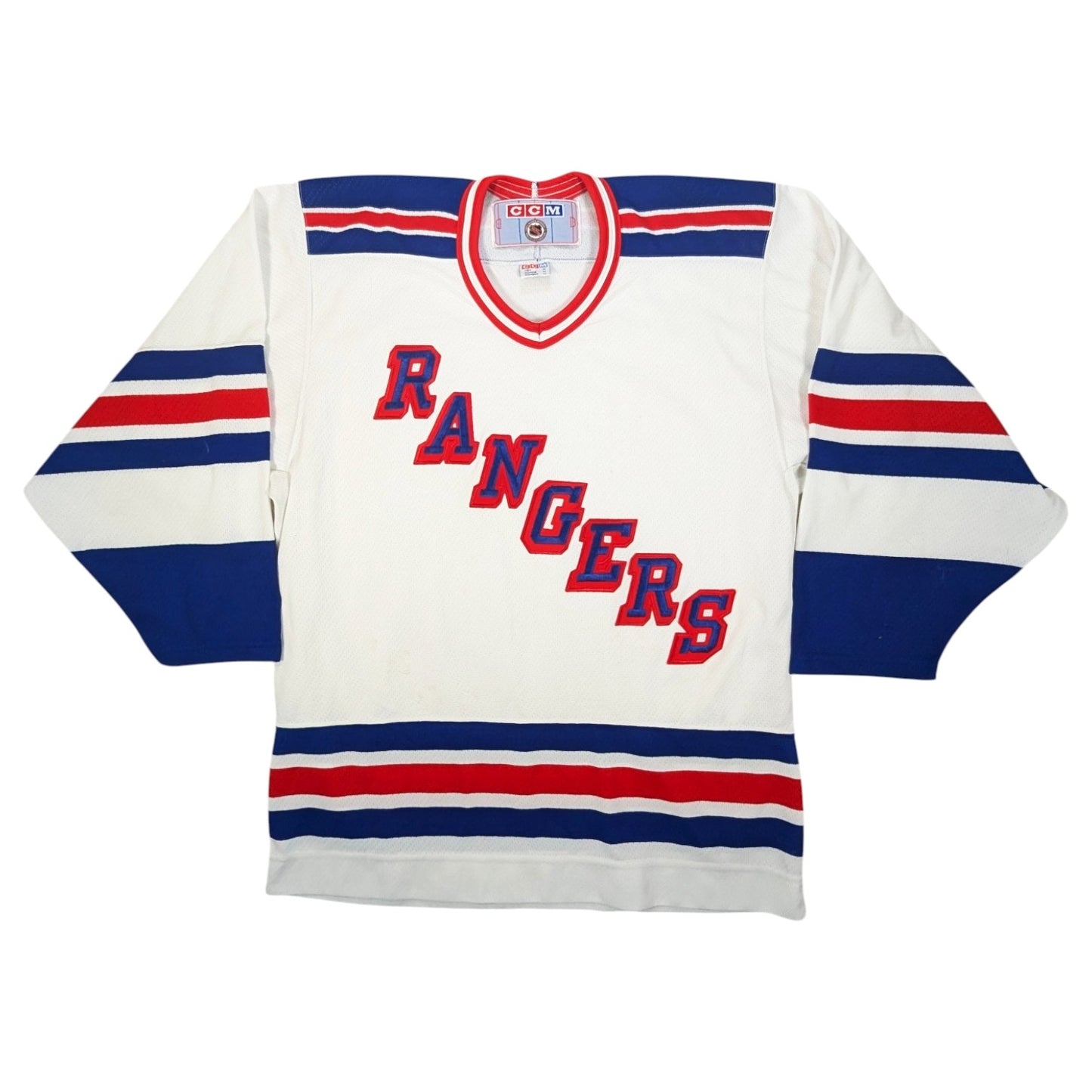 New York Rangers CCM Away Ice Hockey Jersey 1990s (M) 