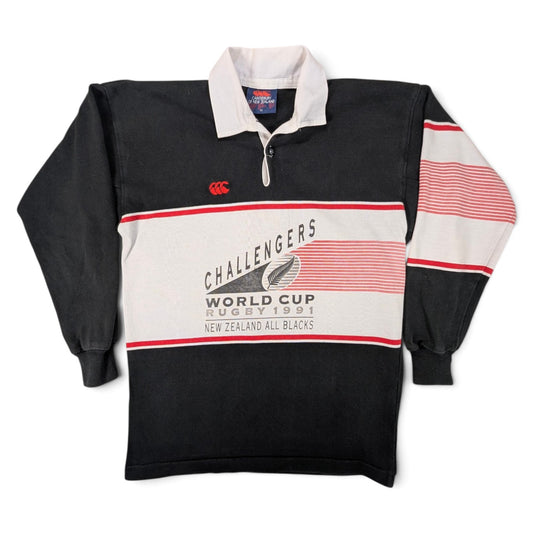New Zealand All Blacks Canterbury Rugby Jersey 1991 World Cup (S) [Good]
