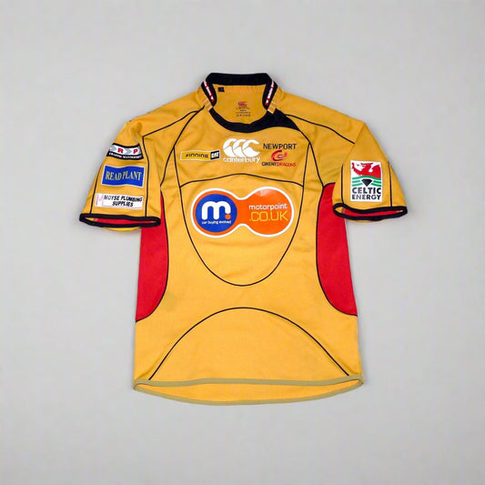 Newport Gwent Dragons Rugby  Short Sleeve  Home  Jersey  2008 / 09  Canterbury     Unisex Adults       Motorpoint  Wales Rugby Cymru Cardiff Millenium Stadium Vintage Retro  SHIRTS V SKINS   