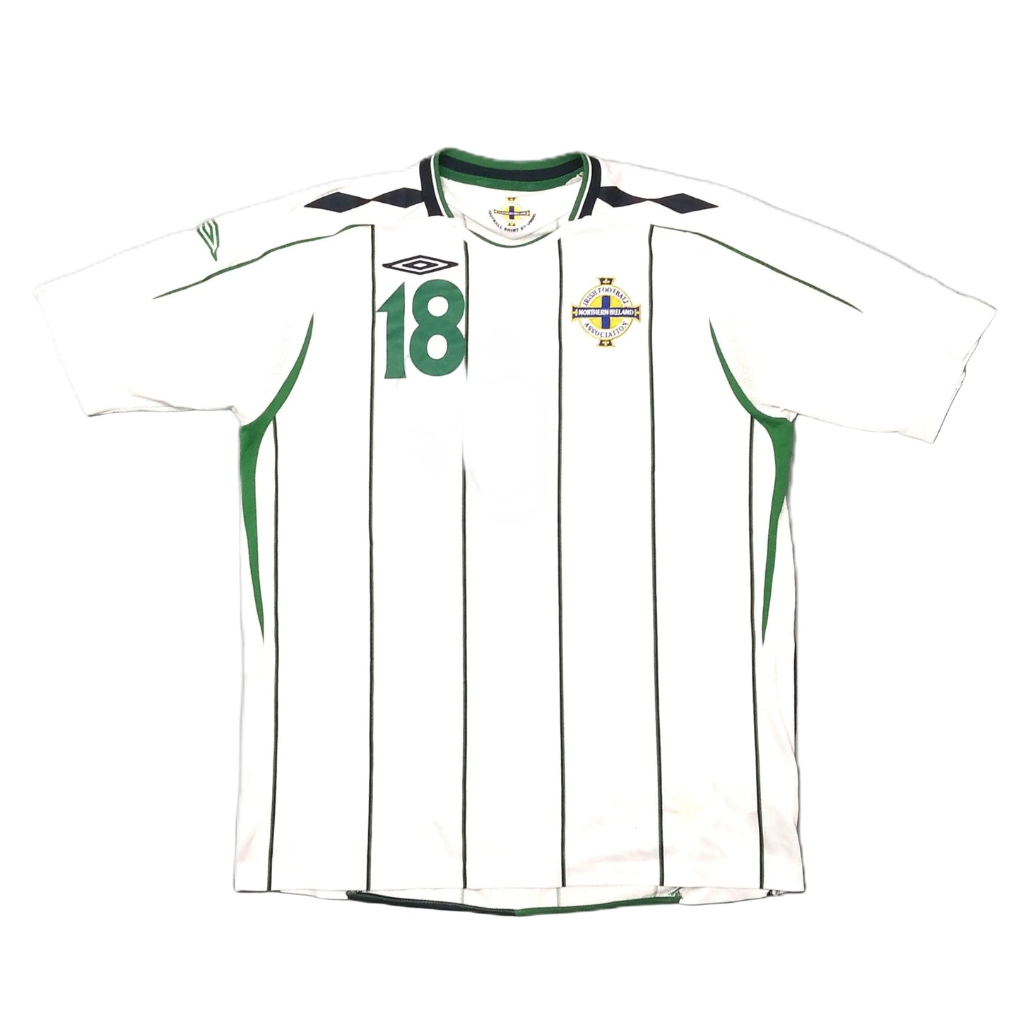 Player Issue   Unisex Adults     #18  Sponsorless  Northern Ireland Norn Iron Football Soccer GAWA Belfast Windsor Park Vintage Retro  SHIRTS V SKINS   