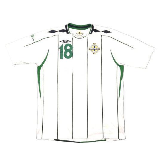 Player Issue   Unisex Adults     #18  Sponsorless  Northern Ireland Norn Iron Football Soccer GAWA Belfast Windsor Park Vintage Retro  SHIRTS V SKINS   